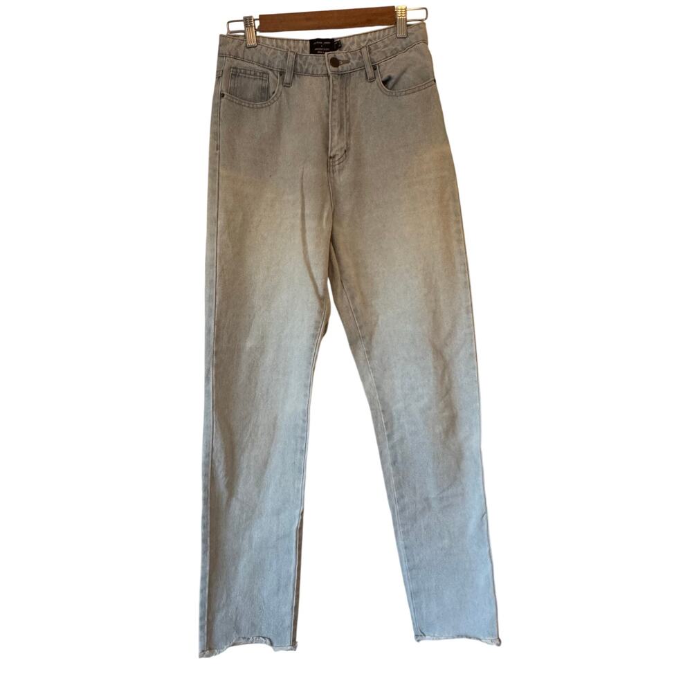 Olivia Jade X Princess Polly Light wash jeans high rise dad jeans